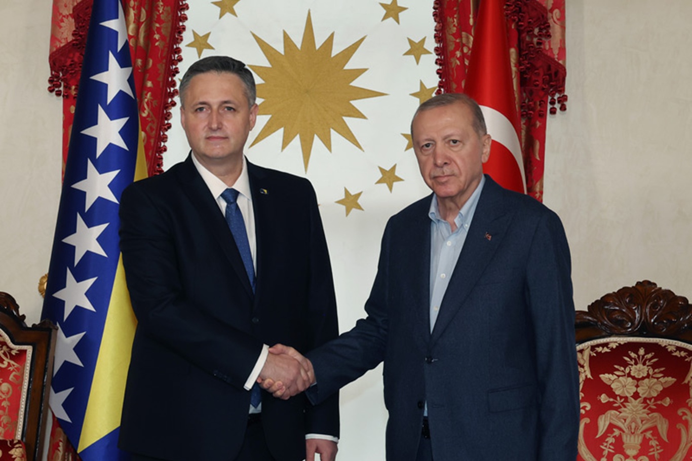 Cumhurbaşkanı Erdoğan, Beçiroviç ile görüştü